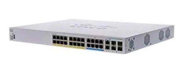 Cisco switch CBS350-24NGP-4X-UK (16xGbE, 8x5GbE, 2x10GbE/ SFP+ combo, 2xSFP+, 48xPoE+, 8xPoE++, 375W) - REFRESH