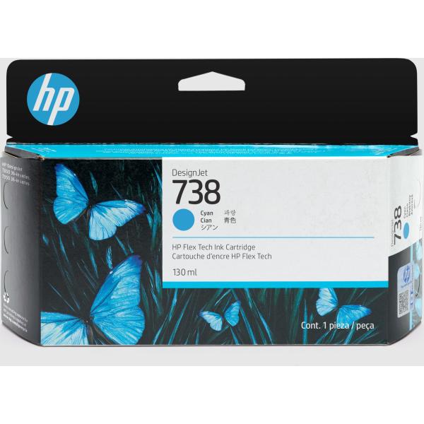 HP 738 130-ml Black DesignJet Ink Cartridge7