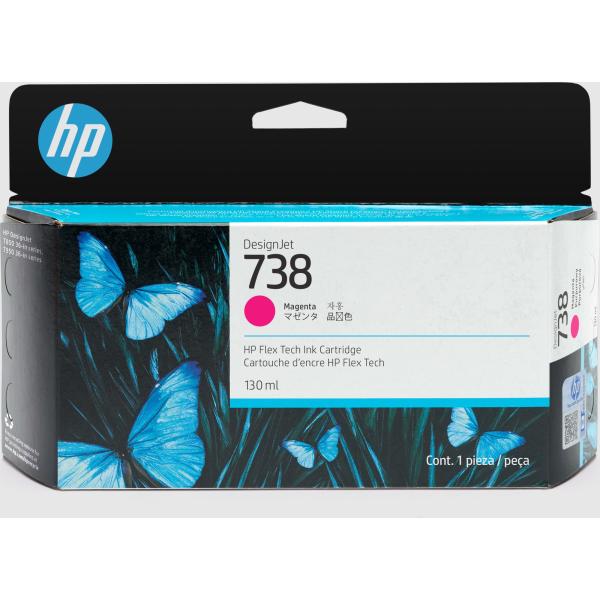 HP 738 130-ml Black DesignJet Ink Cartridge6