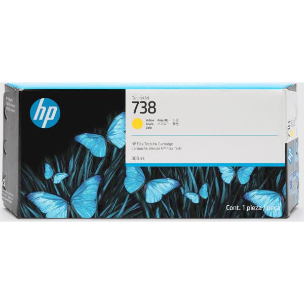 HP 738 130-ml Black DesignJet Ink Cartridge1