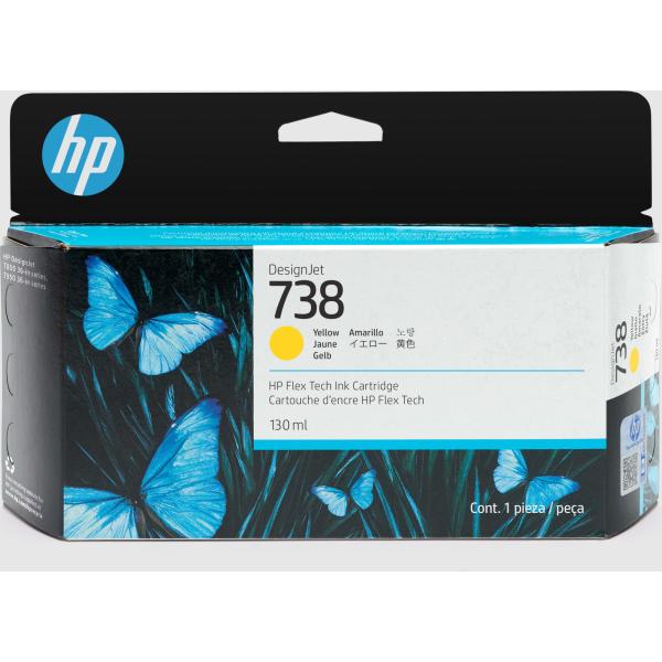 HP 738 130-ml Black DesignJet Ink Cartridge2