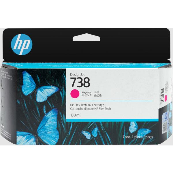 HP 738 130-ml Magenta DesignJet Ink Cartridge5