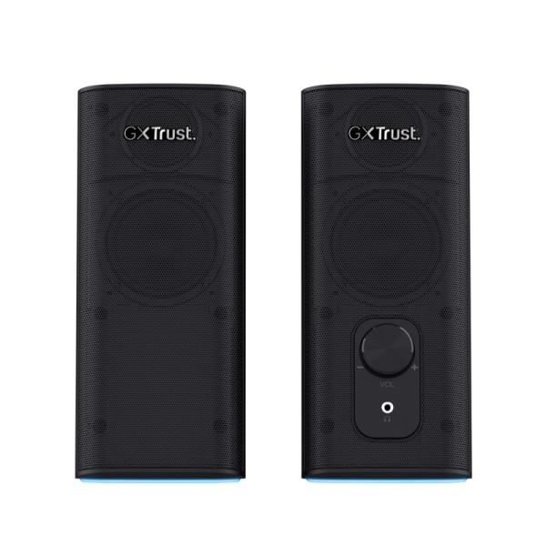 TRUST reproduktory GXT 612 CETIC RGB-Illuminated 2.0 Speaker Set,  Bluetooth,  černá0