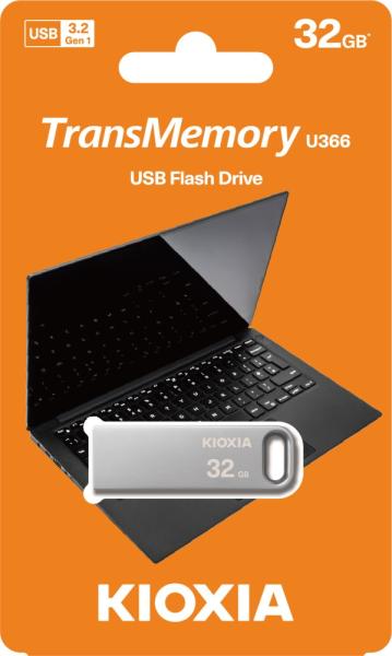 KIOXIA TransMemory Flash drive 32GB U366,  stříbrná1