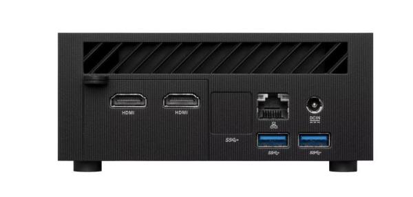 ASUS PC PN64-BB5003MDE1 i5-13500H bez RAM 2*M.2 Slot+ 1* 2.5" Slot Intel WiFi 6E AX210 +BT5.2 HDMI2