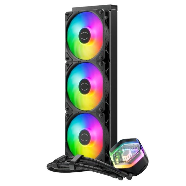 Cooler Master vodní chladič MasterLiquid 360 Atmos ARGB,  3x120mm,  LGA1851,  AM5,  černá2
