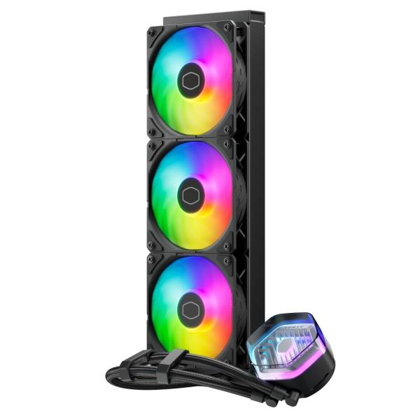Cooler Master vodní chladič MasterLiquid 360 Atmos ARGB,  3x120mm,  LGA1851,  AM5,  černá3