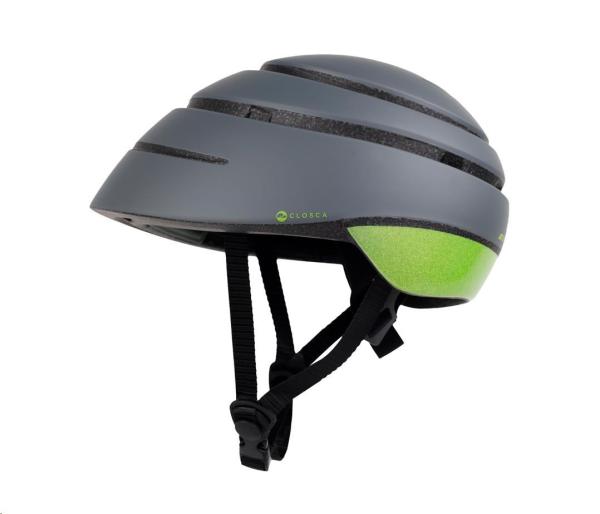ACER Foldable Helmet (skládací helma),  šedá se zeleným reflexním pruhem vzadu,  velikost M (56-59 cm),  340 gr6