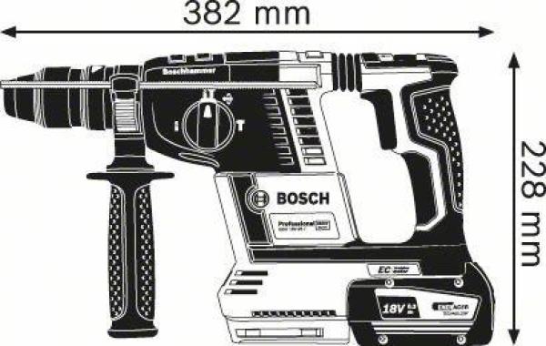 Bosch GBH 18V-26F,  akumulátorové vrtací kladivo s SDS plus0