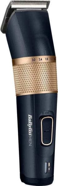 BaByliss E986E zastřihovač na vlasy, 8 nástavců, na akumulátor, ovládací tlačítka, titanové břity, voděodolný