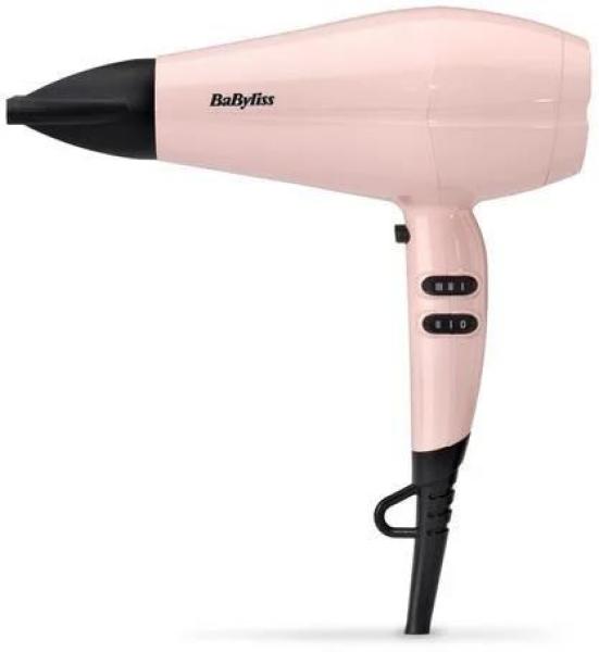 BaByliss 5337PRE fén na vlasy,  2200 W,  ionizace,  2 rychlosti,  3 teploty,  závěsné očko,  růžový