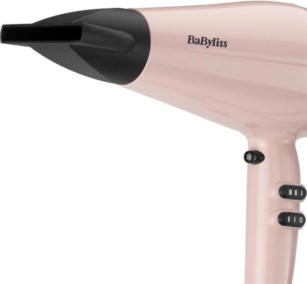 BaByliss 5337PRE fén na vlasy,  2200 W,  ionizace,  2 rychlosti,  3 teploty,  závěsné očko,  růžový6