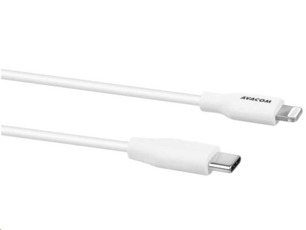 AVACOM MFIC-40W kabel USB-C - Lightning,  MFi certifikace,  40cm,  bílá