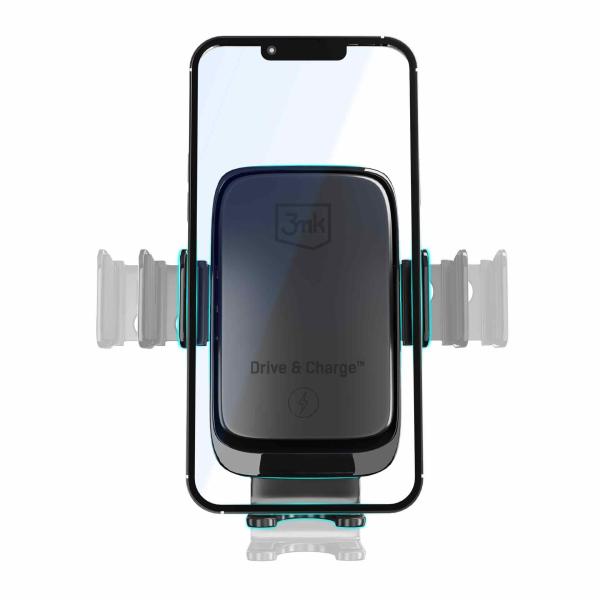 3mk držák do auta Drive & Charge,  15W bezdrátové nabíjení1