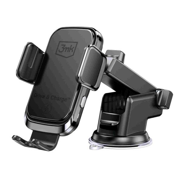3mk držák do auta Drive & Charge,  15W bezdrátové nabíjení3