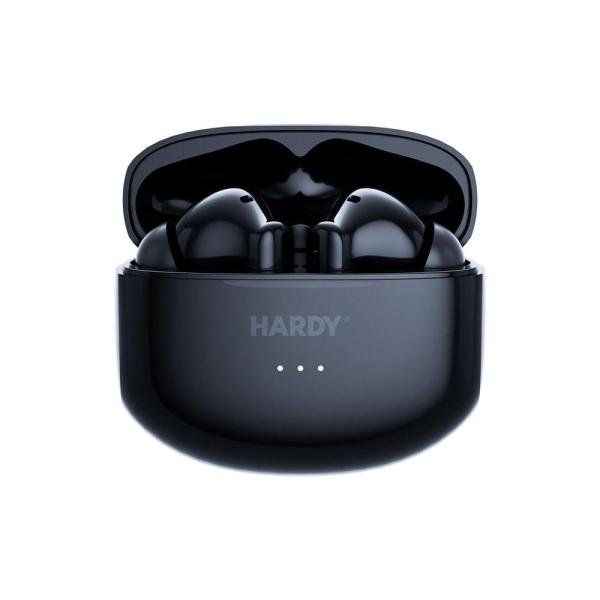 3mk bezdrátová stereo sluchátka HARDY LifePods Pro,  stereo,  nabíjecí pouzdro,  černá1