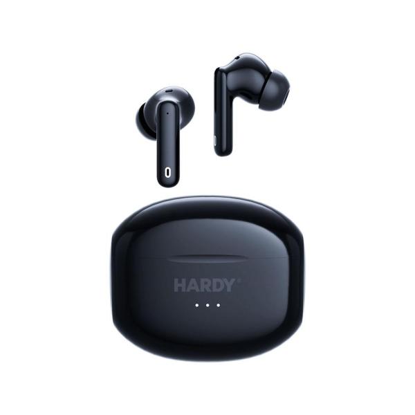 3mk bezdrátová stereo sluchátka HARDY LifePods Pro,  stereo,  nabíjecí pouzdro,  černá3