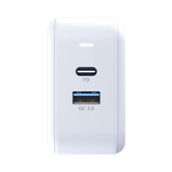 3mk síťová nabíječka - Hyper Charger 68W,  GaN,  1x USB-C (PD),  1x USB,  bílá1