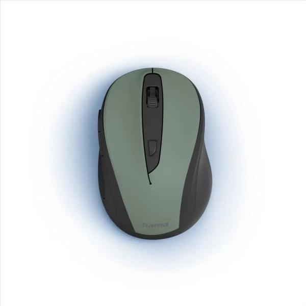 Hama bezdrôtová optická myš MW-400 V2,  ergonomická,  zelená/ čierna1