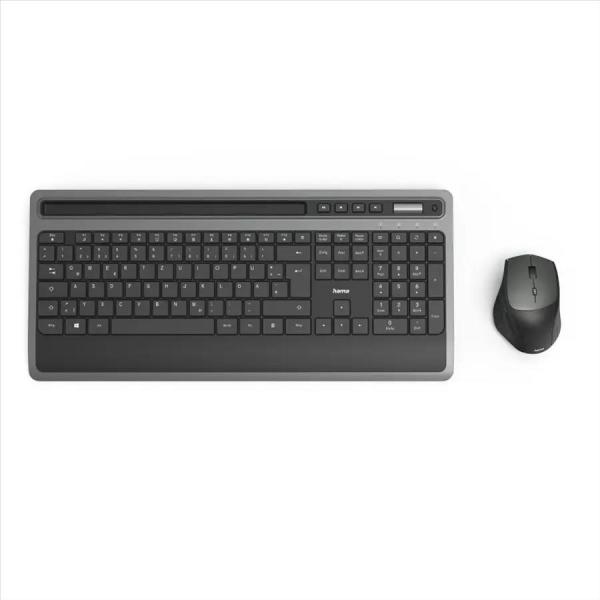 Hama set bezdrôtovej multimediálnej klávesnice a myši KMW-600, antracitová/čierna1