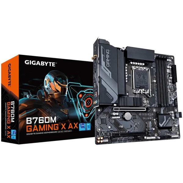 GIGABYTE MB Sc LGA1700 B760M GAMING X AX,  Intel B760,  4xDDR5,  1xDP,  1xHDMI,  WiFi,  mATX