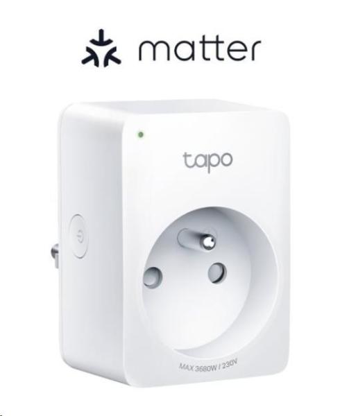 TP-Link Tapo P110M chytrá WiFi mini zásuvka (3680W, 16A, 2, 4 GHz, BT, Matter certified)