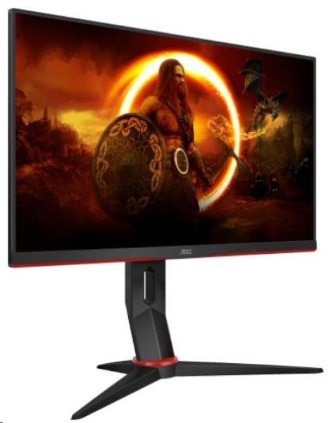 AOC MT IPS LCD WLED 23, 8" 24G2ZU/ BK - IPS panel,  1920x1080,  240Hz,  2xHDMI,  DP,  USB 3.2,  repro,  nast vyska + pivot2