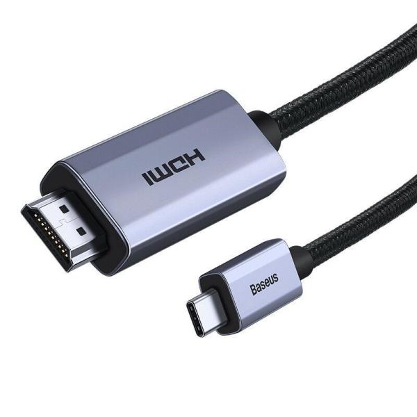 Baseus Graphene Series USB-C na HDMI 2.0,  4K 60Hz,  kabel 1m,  černá0
