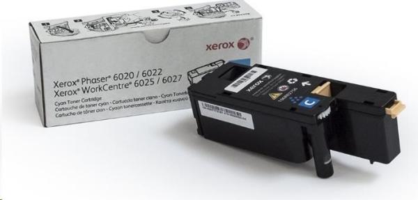 Azúrový toner Xerox pre Phaser 6020,  6022,  WorkCentre 6025,  6027 (1000 ks,  azúrová)
