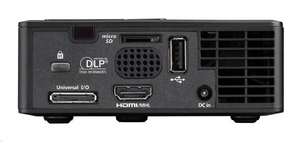 Optoma projektor ML750e (DLP,  WXGA,  3D,  700 ANSI LED,  15 000:1,  HDMI with MHL,  VGA,  USB)3