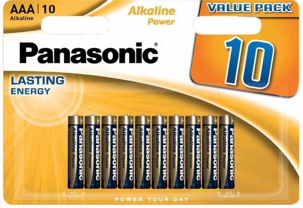PANASONIC Alkalické baterie Alkaline Power LR03APB/ 10BW AAA 1, 5V (Blistr 10ks)