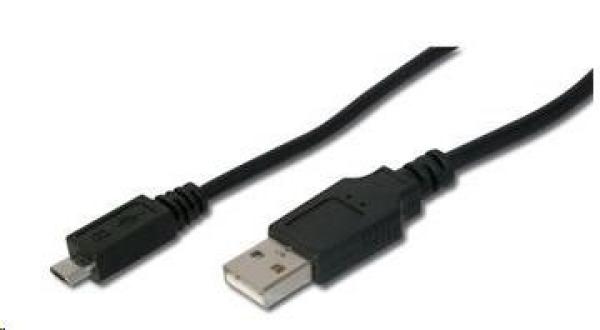 Kábel USB PREMIUMCORD 2.0 Kábel A - Micro B 5 m (M/ M)