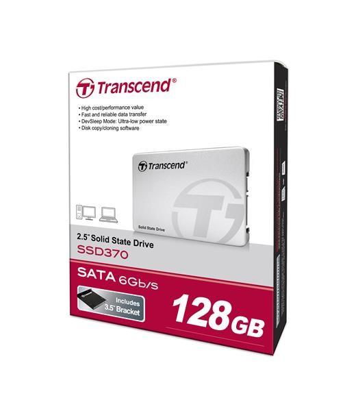 TRANSCEND SSD 370S 128GB, SATA III 6Gb/s, MLC (Premium), hliníkové puzdro5