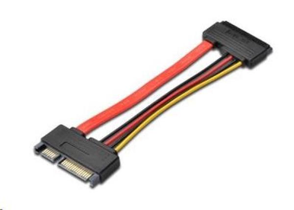Predlžovací kábel PREMIUMCORD SATA + napájanie k HDD, 15 cm