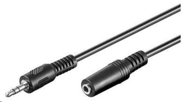 PREMIUMCORD Audio kábel 3,5 mm Jack - predĺženie Jack 2 m (M/F, stereo)