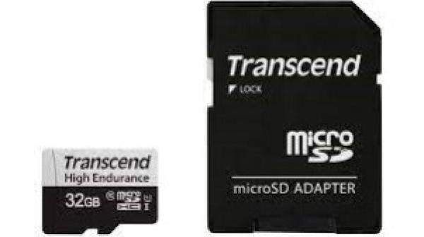TRANSCEND MicroSDXC karta 32GB 350V,  High Endurance