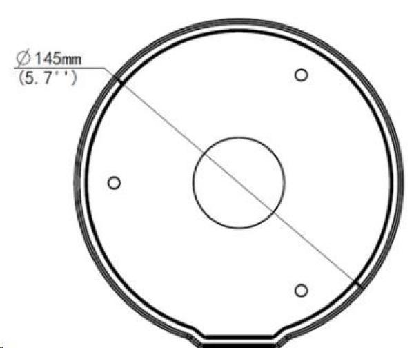 Uniview rozvodná instalační krabice k dome kam. ř. IPC323x2