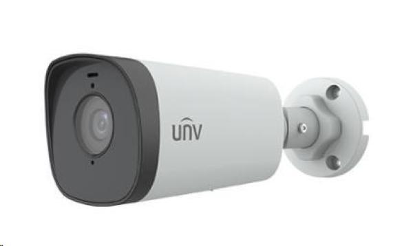 UNIVIEW IP kamera 2880x1620 (5 Mpix), až 25 sn/s, H.265, obj. 4,0 mm (91,2°), PoE, 2x Mic., DI/DO, Smart IR 80m, WDR 120