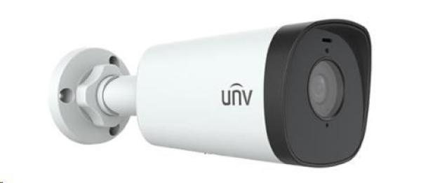 UNIVIEW IP kamera 2880x1620 (5 Mpix), až 25 sn/s, H.265, obj. 4,0 mm (91,2°), PoE, 2x Mic., DI/DO, Smart IR 80m, WDR 1201