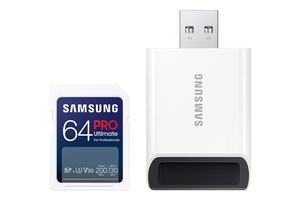 Samsung SDXC 64GB PRO ULTIMATE + USB adaptér3