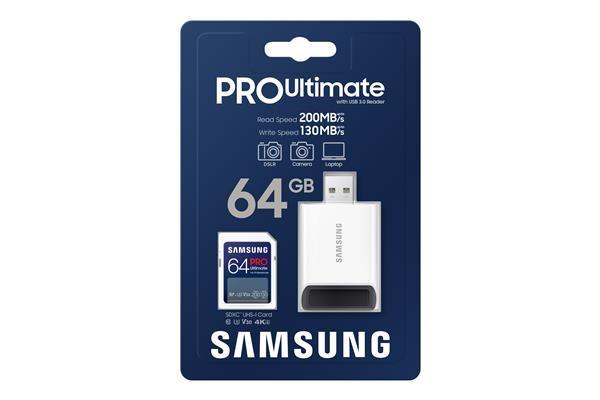 Samsung SDXC 64GB PRO ULTIMATE + USB adaptér0