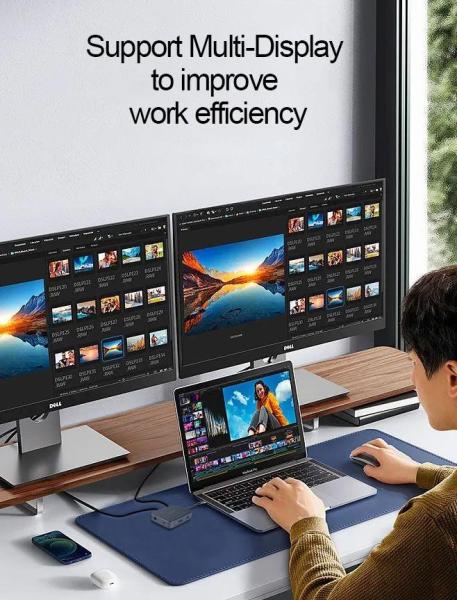Kľúč ACER 7v1 typu C: 3 x USB3.0,  1 x HDMI,  1 x pd typu C,  1 x čítačka sd kariet,  1 x čítačka tf kariet6