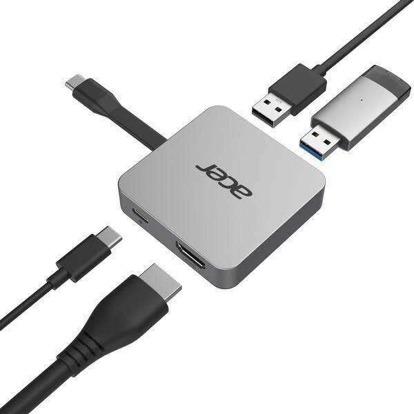 ACER dokovací stanice 4in1 Type-C : 1 x HDMI + 2 x USB3.2 + 1 x USB C2