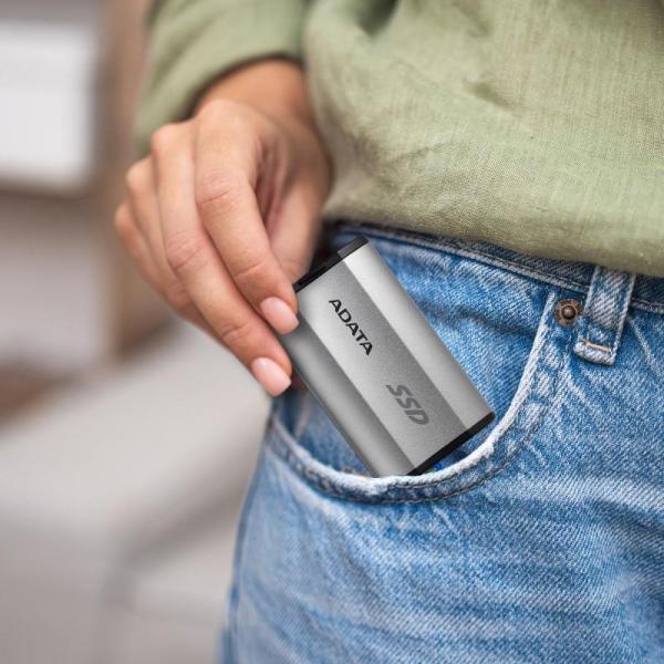 ADATA External SSD 500GB SD810 USB 3.2 USB-C,  Stříbrná6