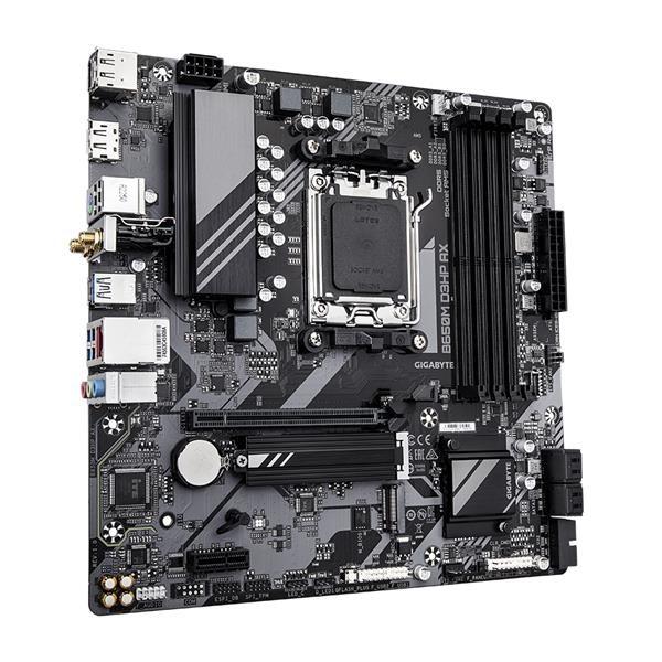 GIGABYTE MB Sc AM5 B650M D3HP AX,  AMD B650,  4xDDR5,  2xDP,  1xHDMI,  WiFi,  mATX1