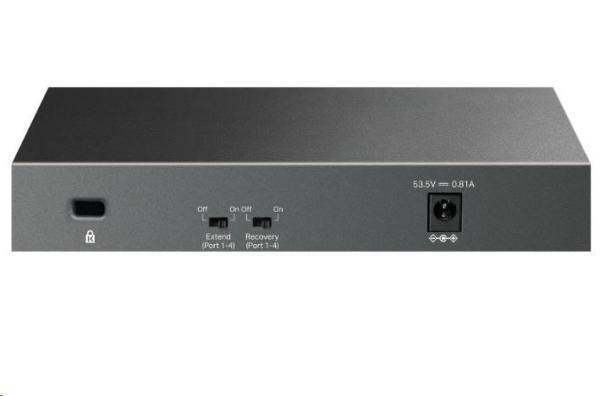 TP-Link LiteWave switch LS106LP (6x100Mb/s, 4xPoE, 41W, fanless)1