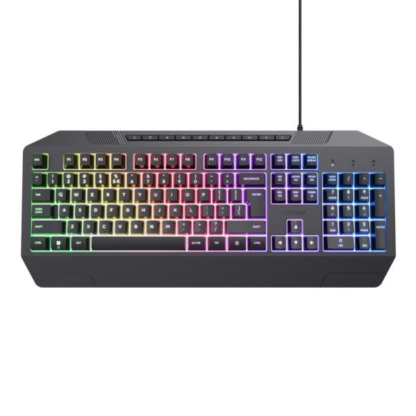 TRUST herní klávesnice GXT836 EVOCX,  membránová,  USB,  US3