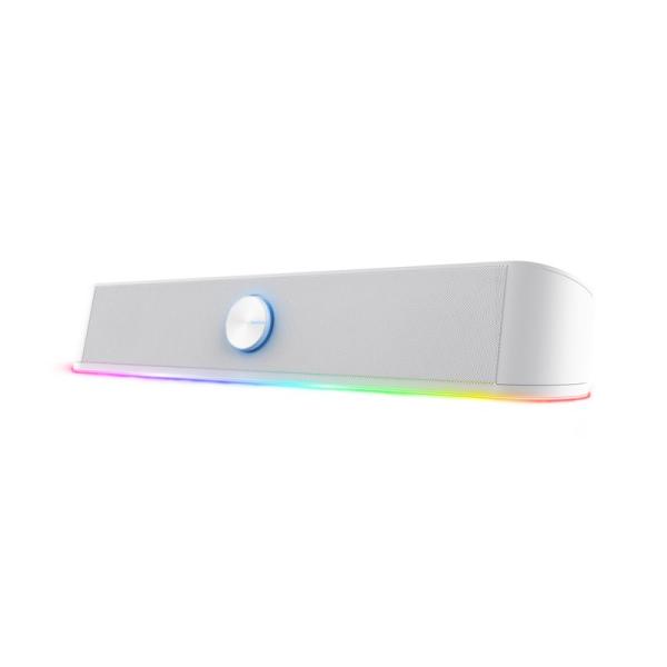 TRUST reproduktor GXT 619W Thorne RGB Illuminated Soundbar,  bílá