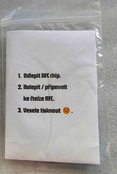 PLA NFC Tag pro 3D tiskárny XYZ (200 m) pro da Vinci Nano,  Mini,  Junior,  Super,  Color,  Pro1