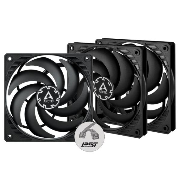 ARCTIC P12 Slim PWM pst – 120mm Pressure optimized case fan | Slim profile | PWM controlled speed wi